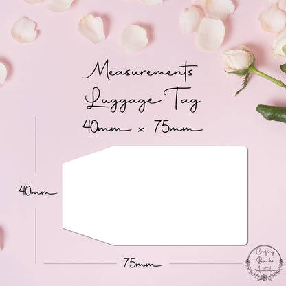 Luggage • Blank Tag • 40mm x 75mm