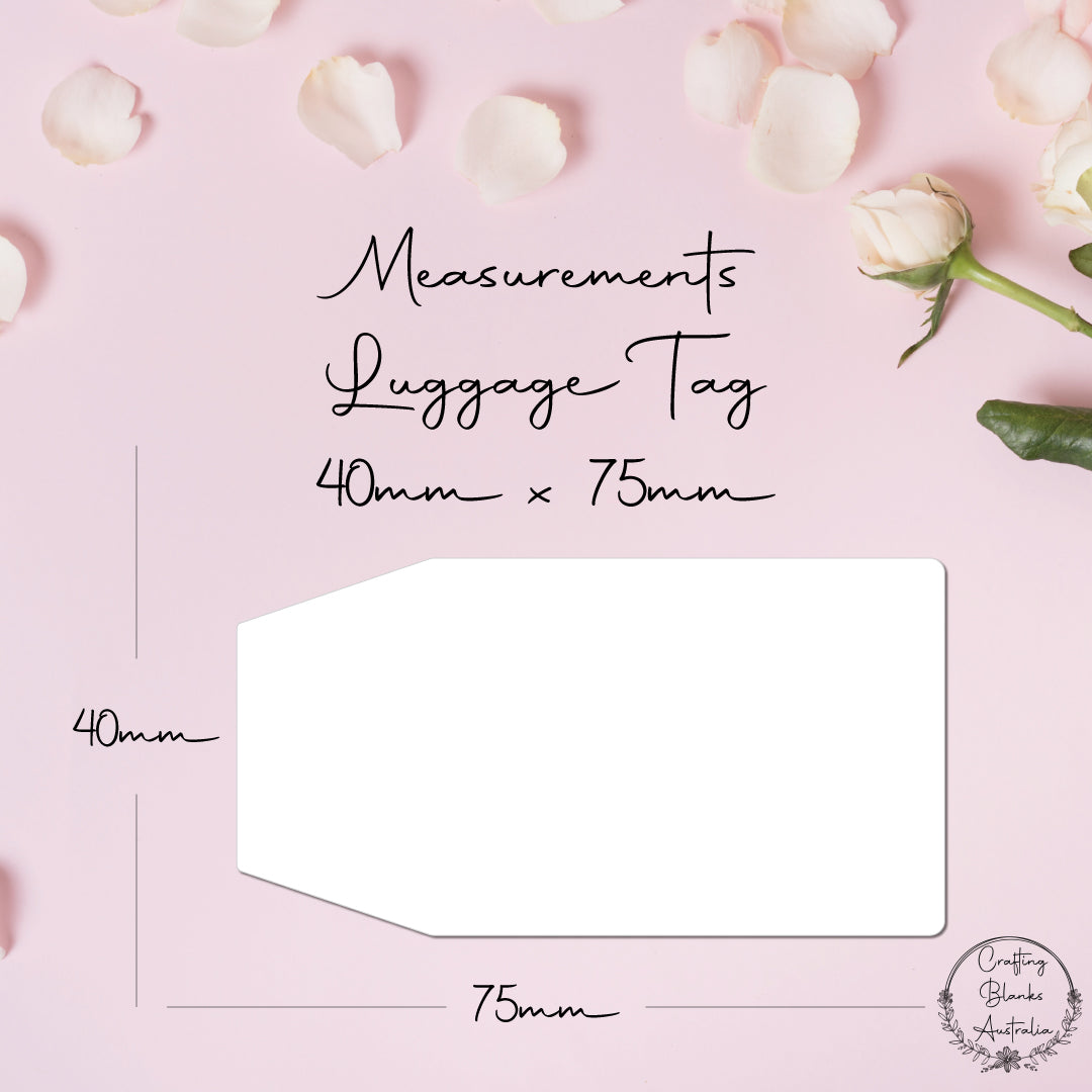 Luggage • Blank Tag • 40mm x 75mm