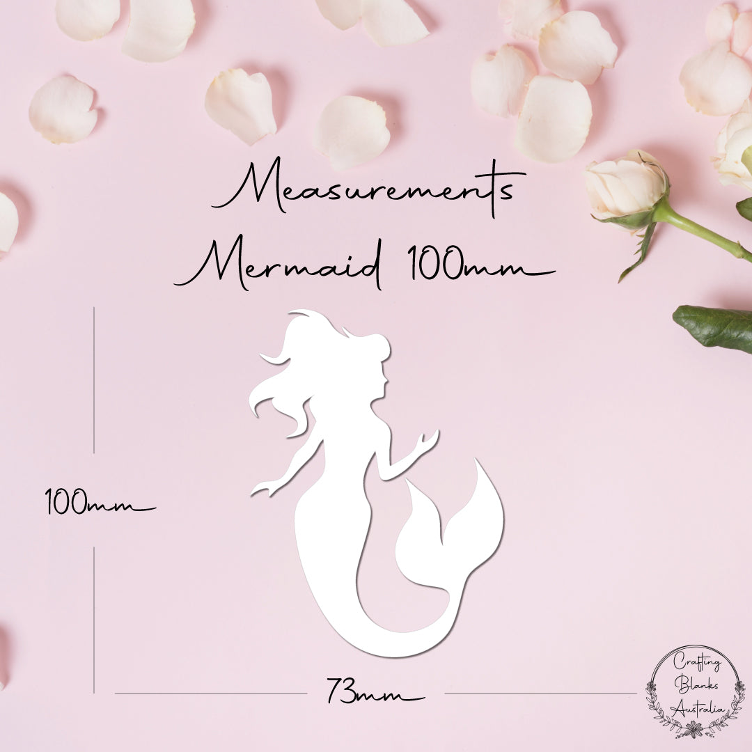 Mermaid • Blank Shape • 100mm