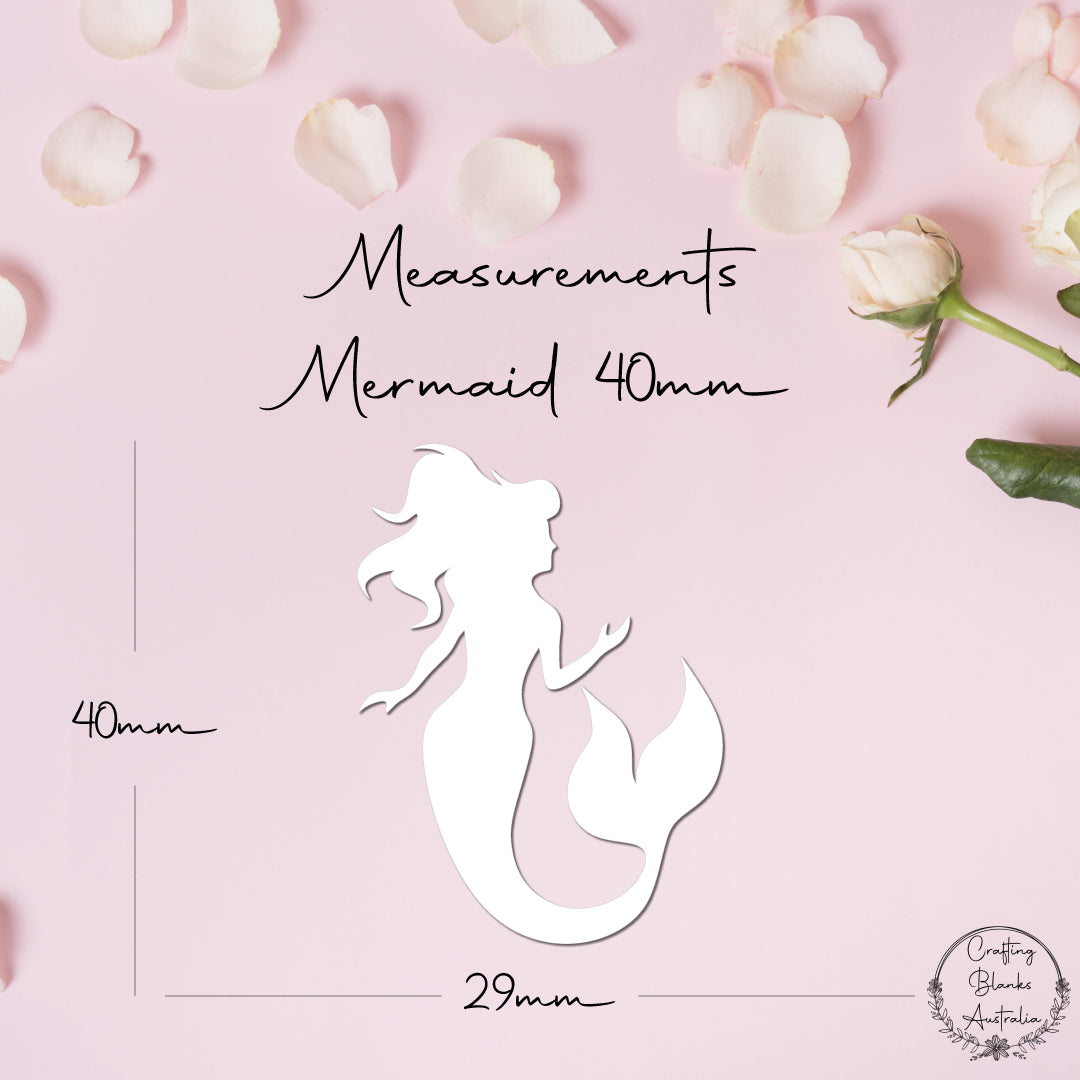 Mermaid • Blank Shape • 40mm