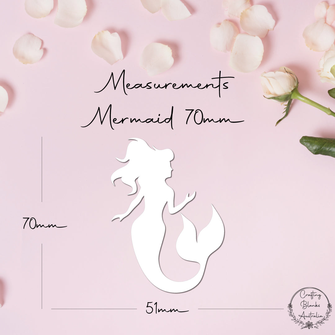 Mermaid • Blank Shape • 70mm