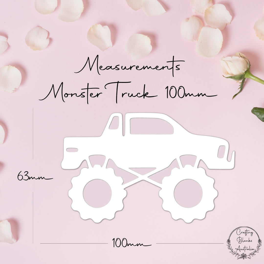 Monster Truck • Blank Shape • 100mm