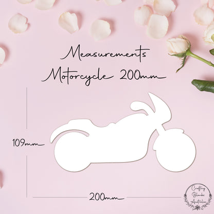 Motorcycle • Blank Shape • 200mm