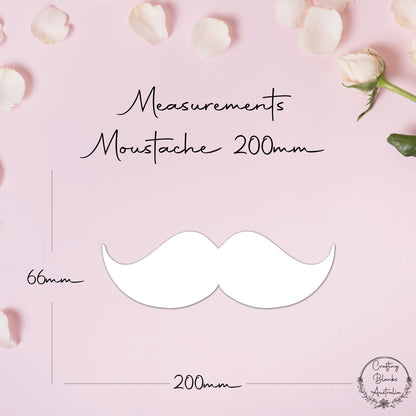 Moustache • Blank Shape • 200mm