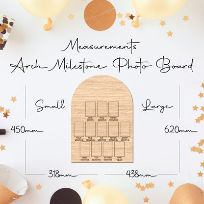 First Year • Milestone Photo Board • Blank