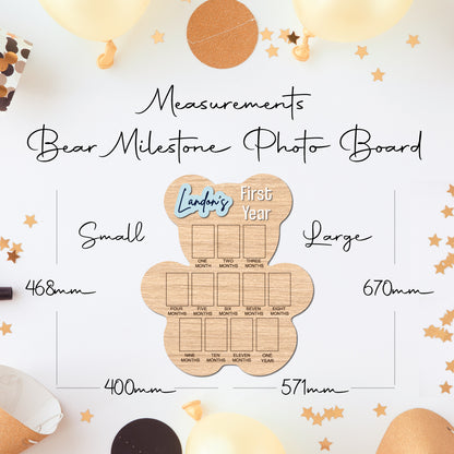 First Year • Milestone Photo Board • Custom