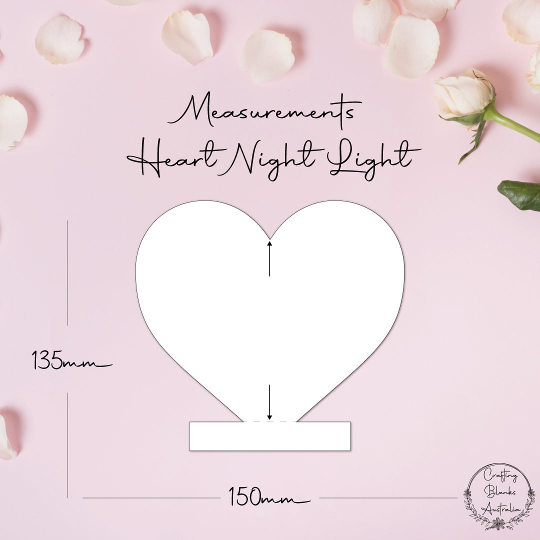 Heart • Blank Shape • Night Light