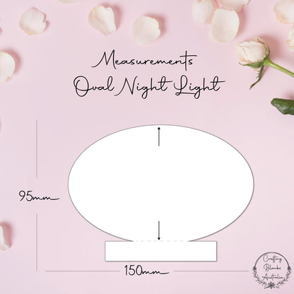 Oval • Blank Shape • Night Light