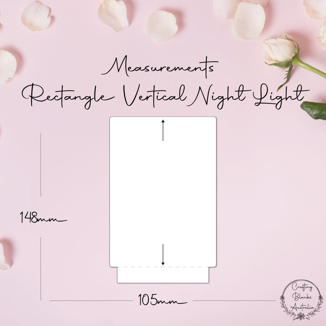 Rectangle Vertical •Blank Shape • Night Light