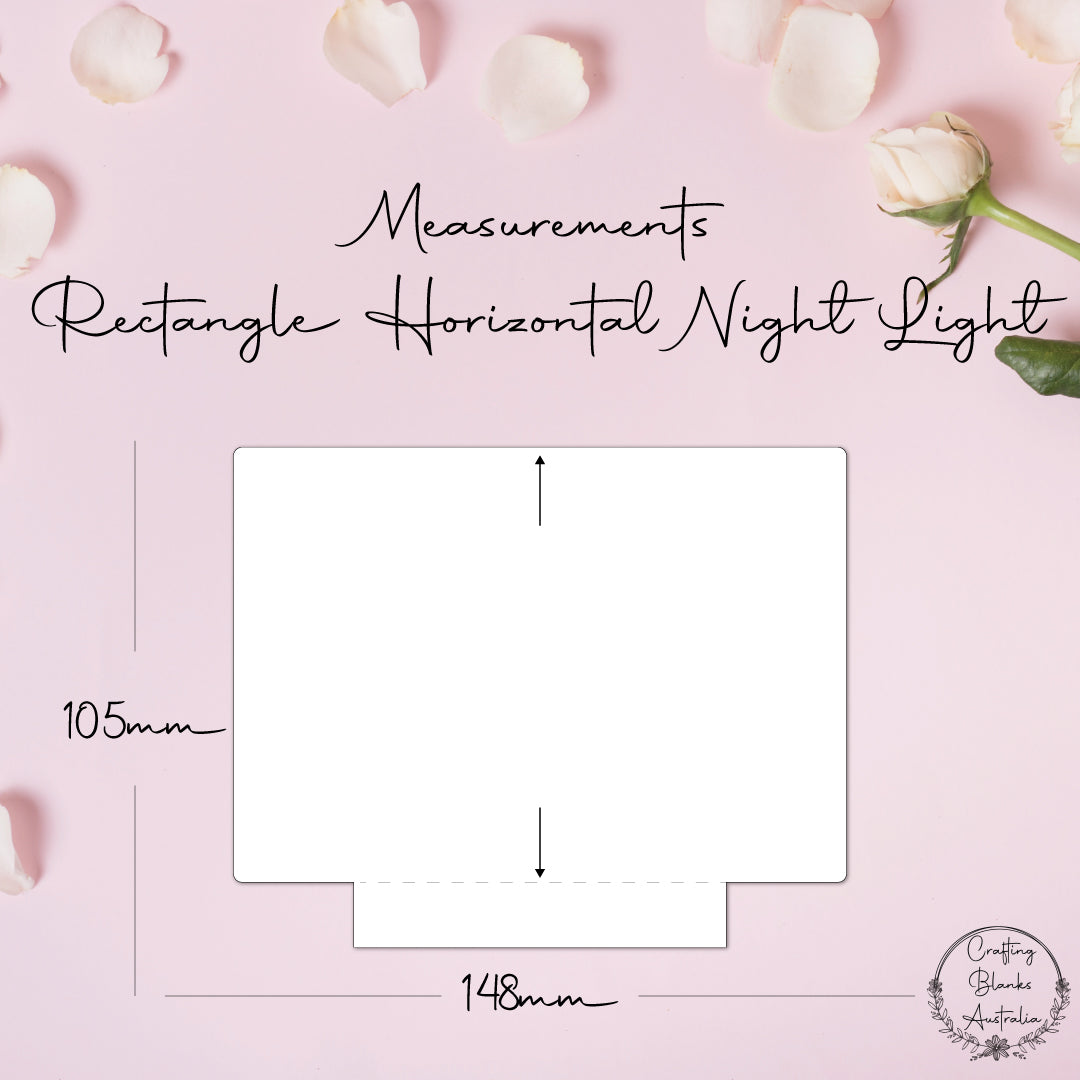 Rectangle Horizontal • Blank Shape •Night Light