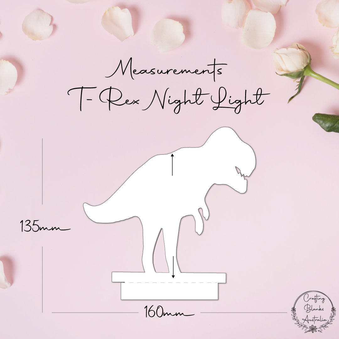 T-Rex •Blank Shape • Night Light