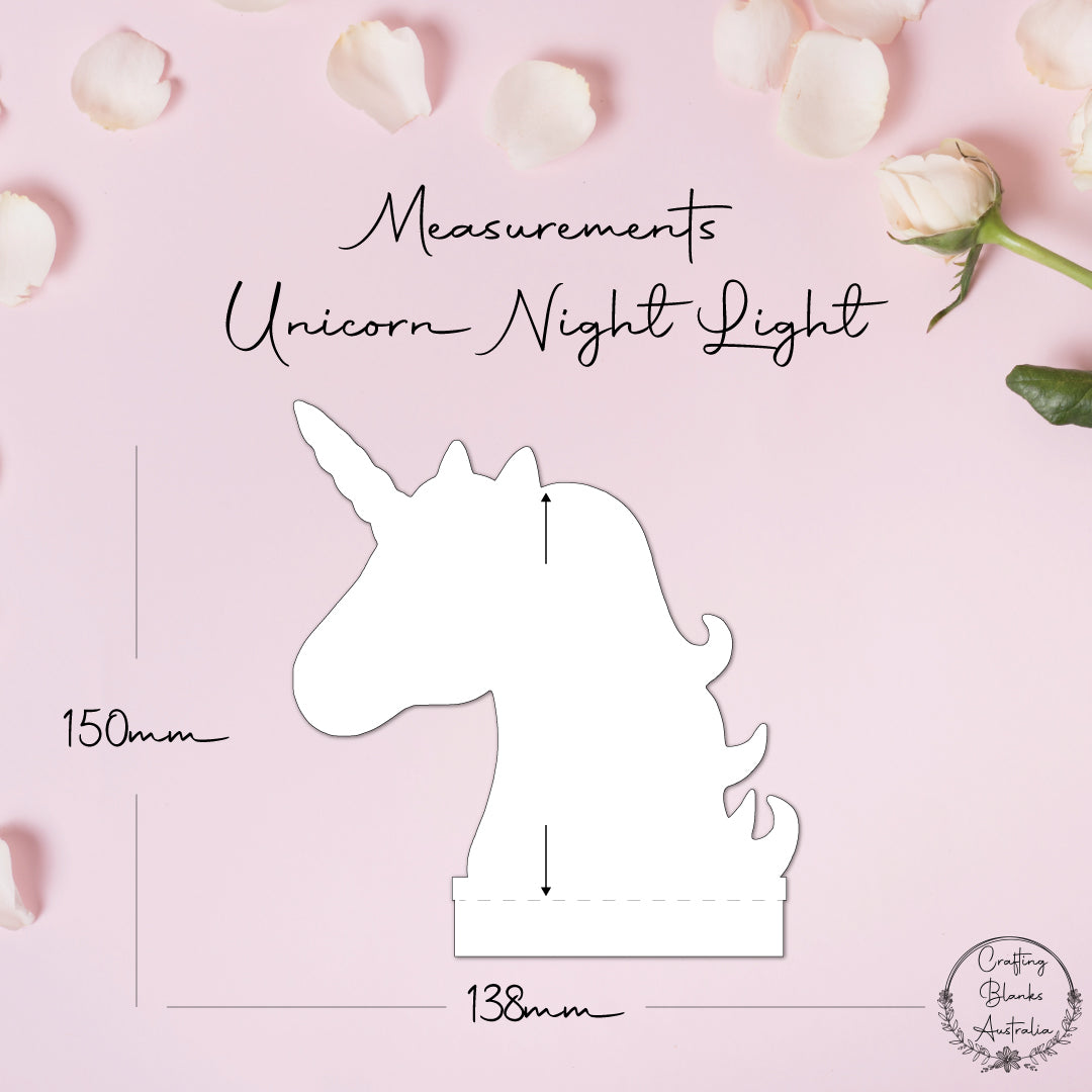 Unicorn • Blank Shape • Night Light