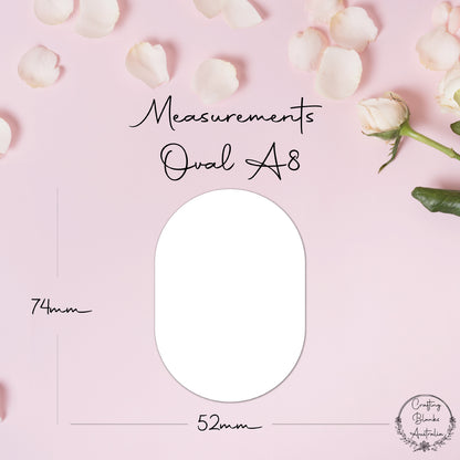 Oval • Blank Shape • A8