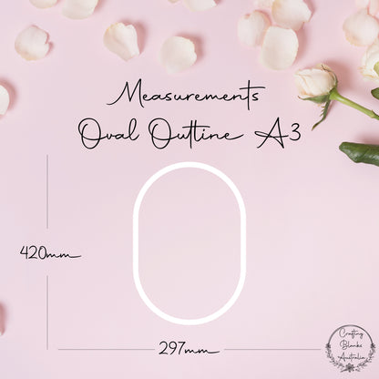 Oval • Outline Shape • A3