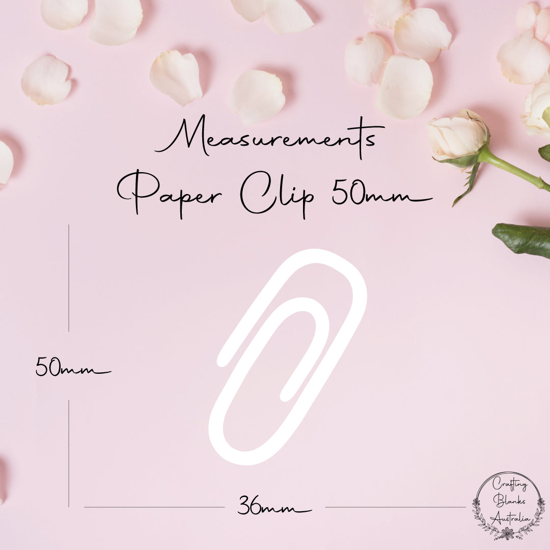 Paper Clip • Blank Shape • 50mm