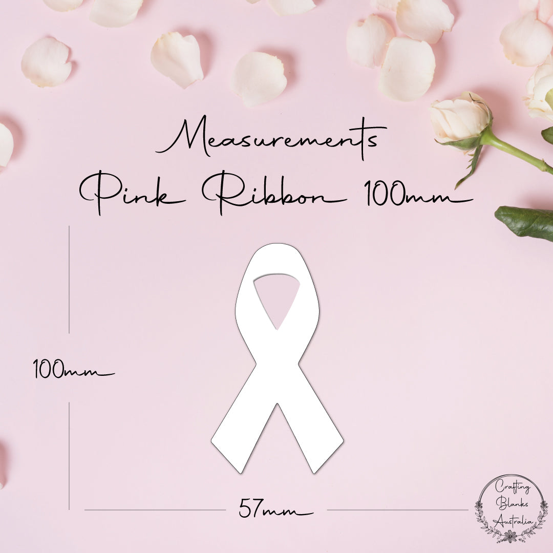 Pink Ribbon • Blank Shape • 100mm