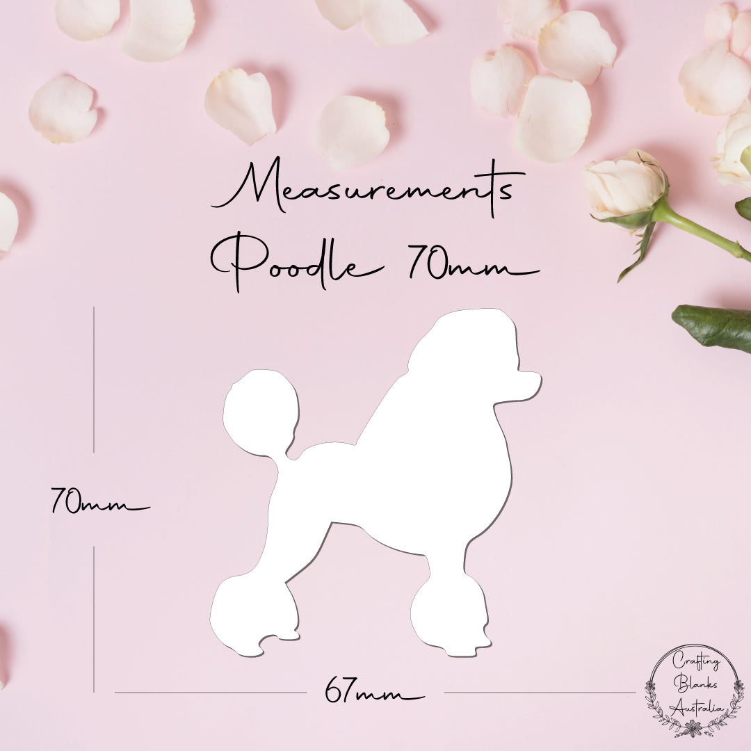 Poodle • Blank Shape • 70mm