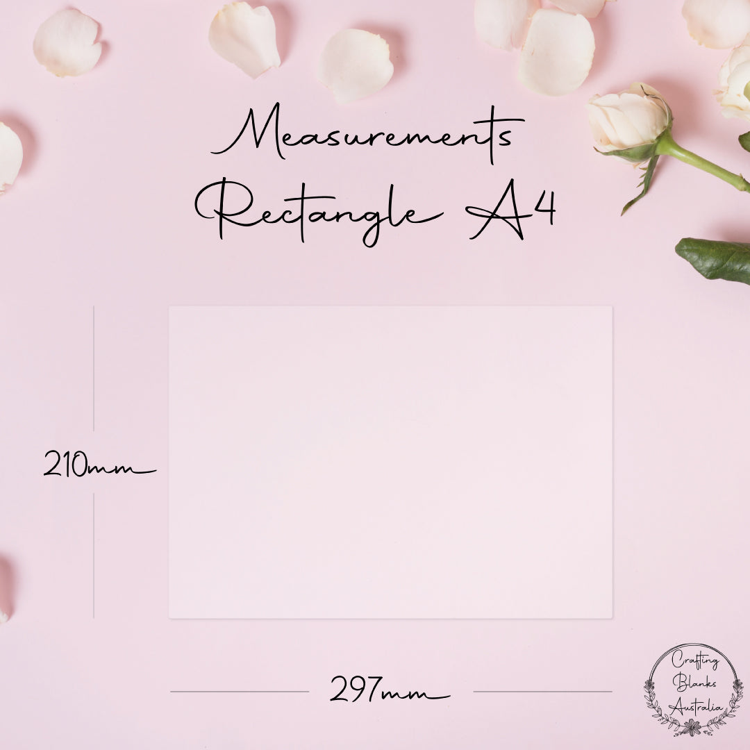 Rectangle • Blank Shape • A4 – Crafting Blanks Australia