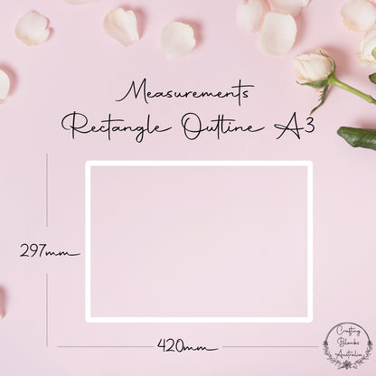 Rectangle • Outline Shape • A3
