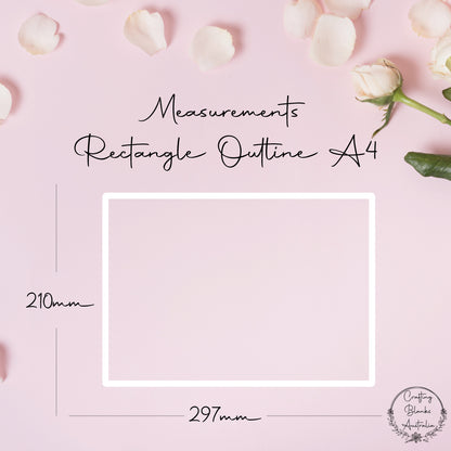 Rectangle • Outline Shape • A4
