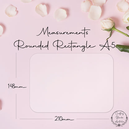 Rounded Rectangle • Blank Shape • A5