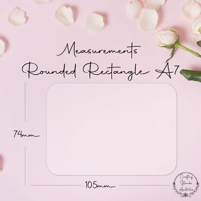 Rounded Rectangle • Blank Shape • A7
