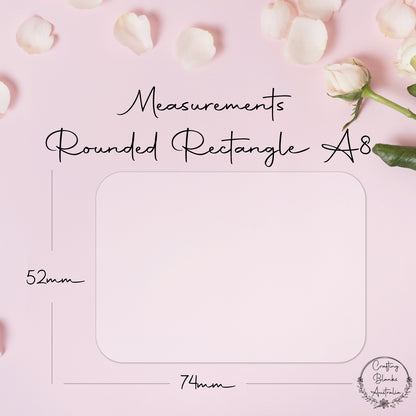 Rounded Rectangle • Blank Shape • A8