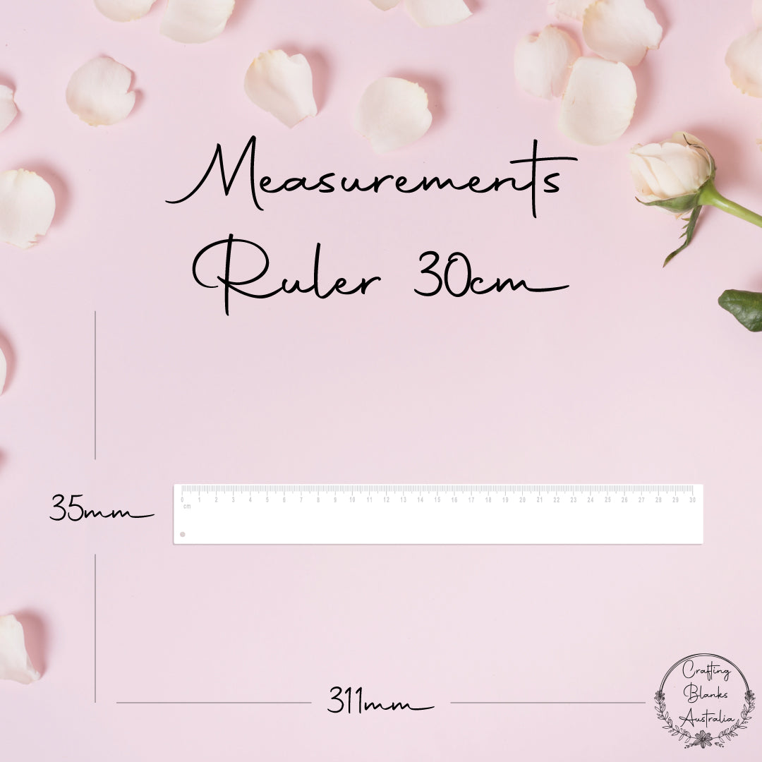 Ruler • Blank Shape • 30cm