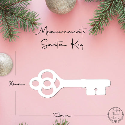 Santa Key • Blank Shape • Christmas