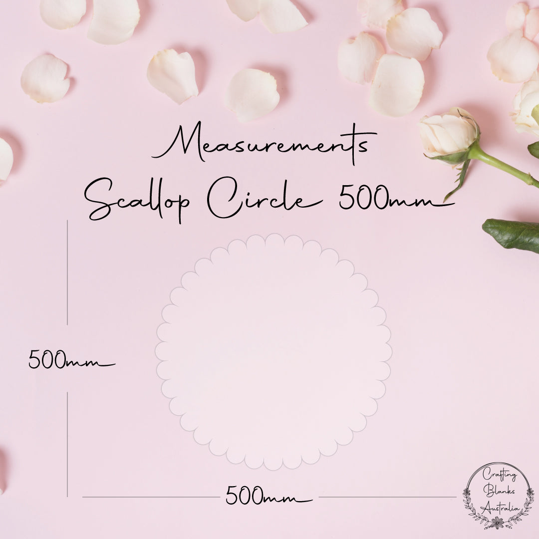 Scallop Circle • Blank Shape • 500mm