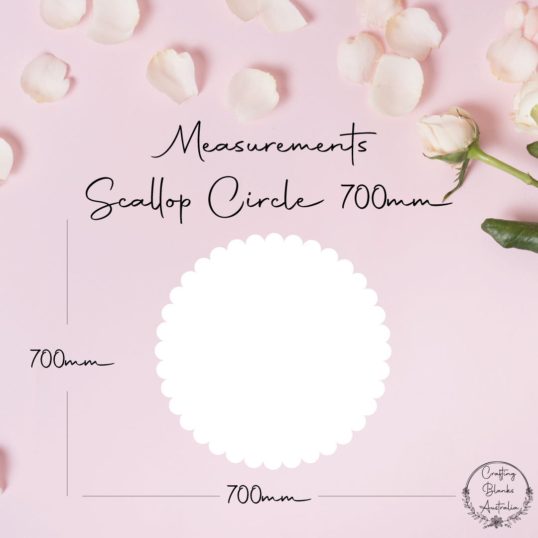 Scallop Circle • Blank Shape • 700mm