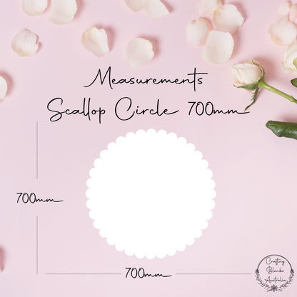 Scallop Circle • Blank Shape • 700mm