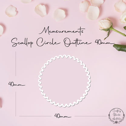 Scallop Circle • Outline Shape • 40mm