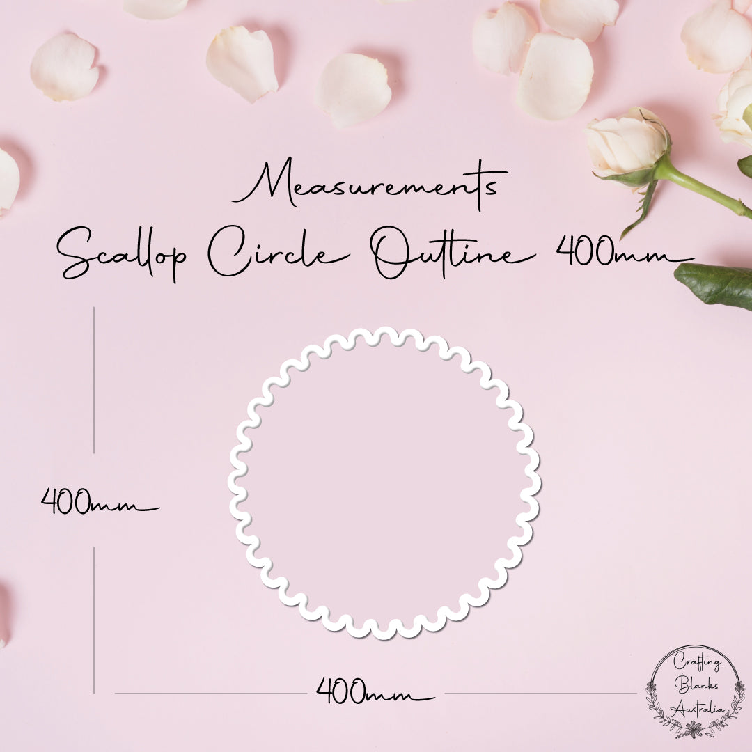 Scallop Circle • Outline Shape • 400mm