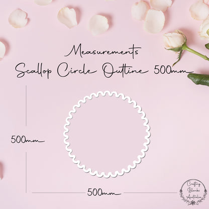 Scallop Circle • Outline Shape • 500mm