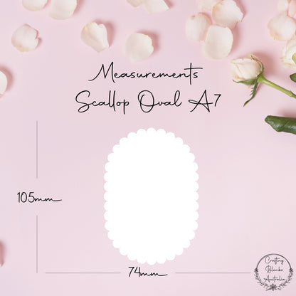 Scallop Oval • Blank Shape • A7