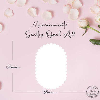Scallop Oval • Blank Shape • A9