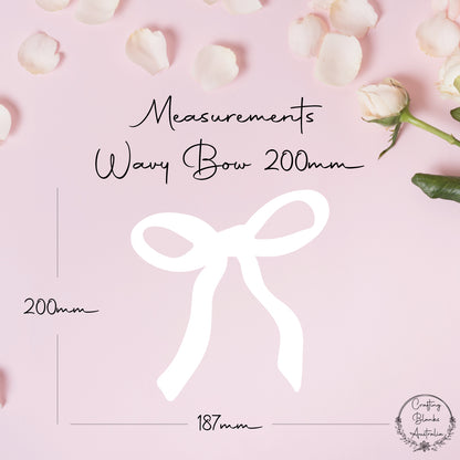 Wavy Bow • Blank Shape • 40mm