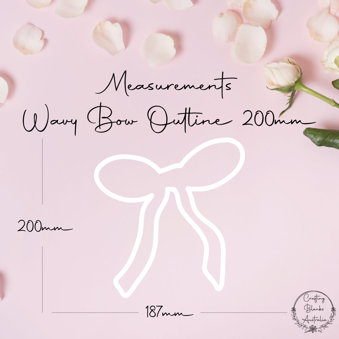 Wavy Bow • Outline Shape • 200mm