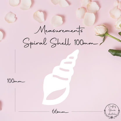 Spiral Shell • Blank Shape • 100mm