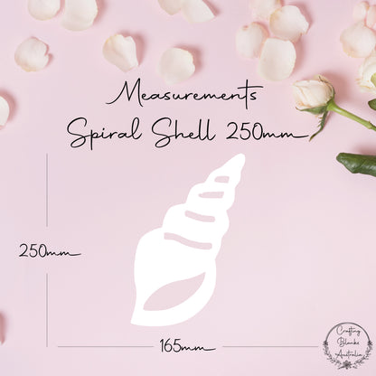 Spiral Shell • Blank Shape • 250mm