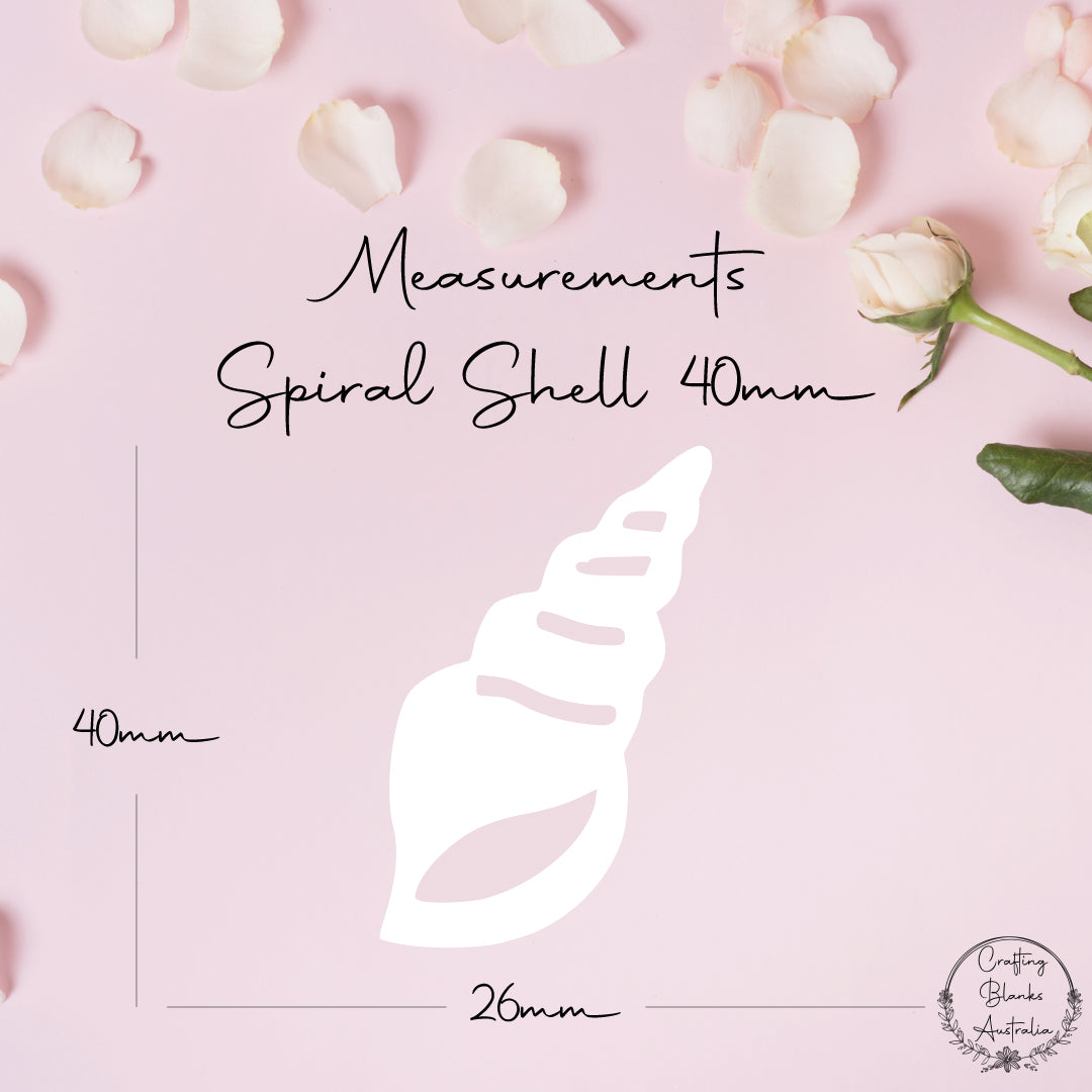 Spiral Shell • Blank Shape • 40mm