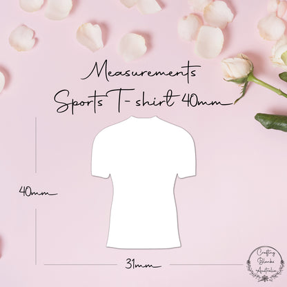 Sports Tshirt • Blank Shape • 40mm