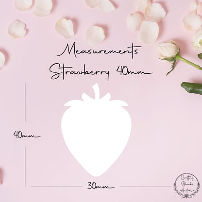 Strawberry • Blank Shape • 40mm