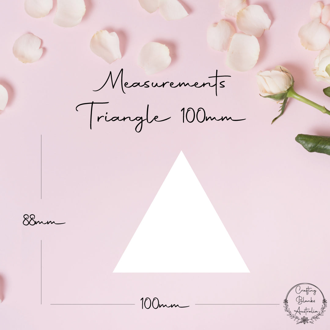 Triangle • Blank Shape • 100mm
