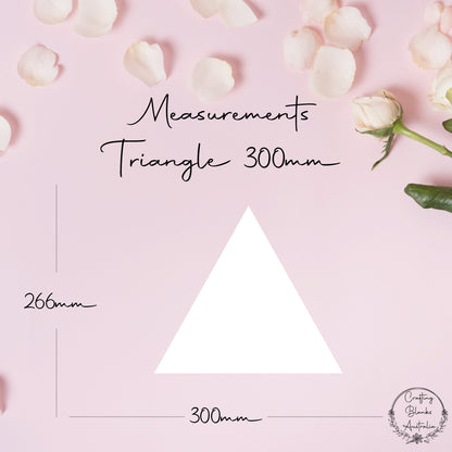Triangle • Blank Shape • 300mm