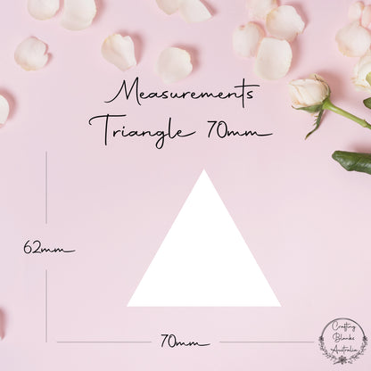 Triangle • Blank Shape • 70mm