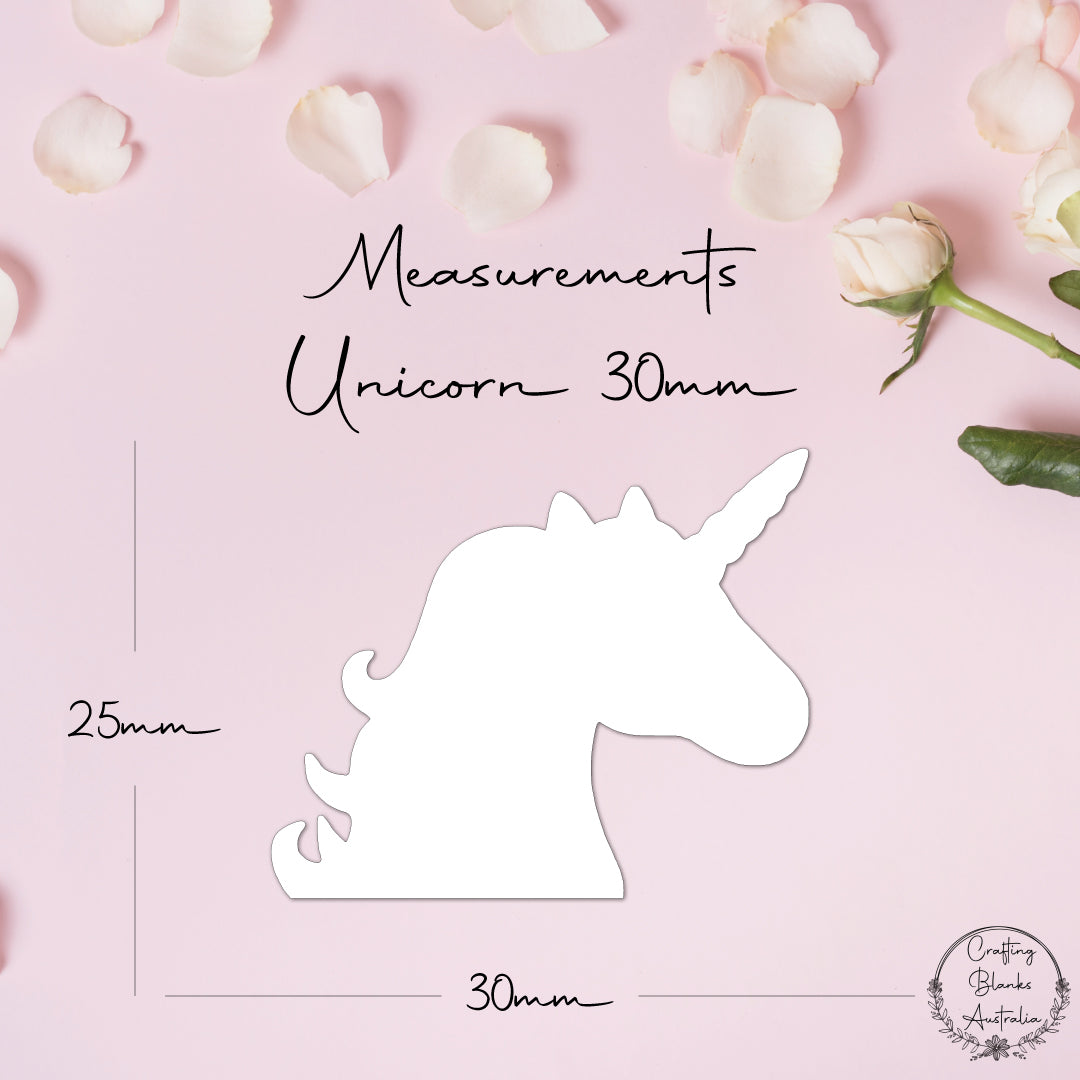 Unicorn • Blank Shape • 30mm