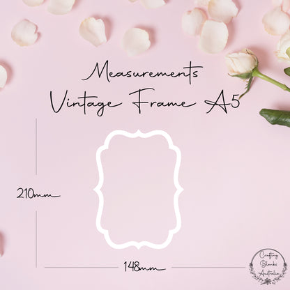 Vintage • Blank Frame • A5