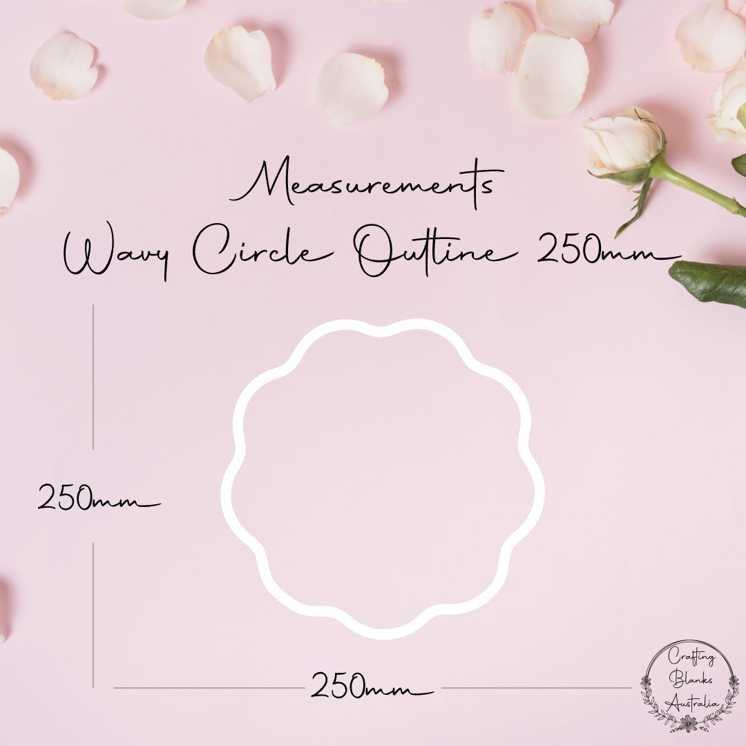 Wavy Circle • Outline Shape • 250mm